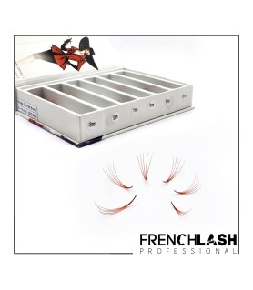5D RED BROWN MIXTE 1000 PRE-MADE FANS - BELLE COLLECTION