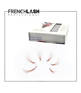 5D RED BROWN MIXTE 1000 PRE-MADE FANS - BELLE COLLECTION