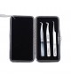 MAGNETIC CASE FOR 3 TWEEZERS - SILVER